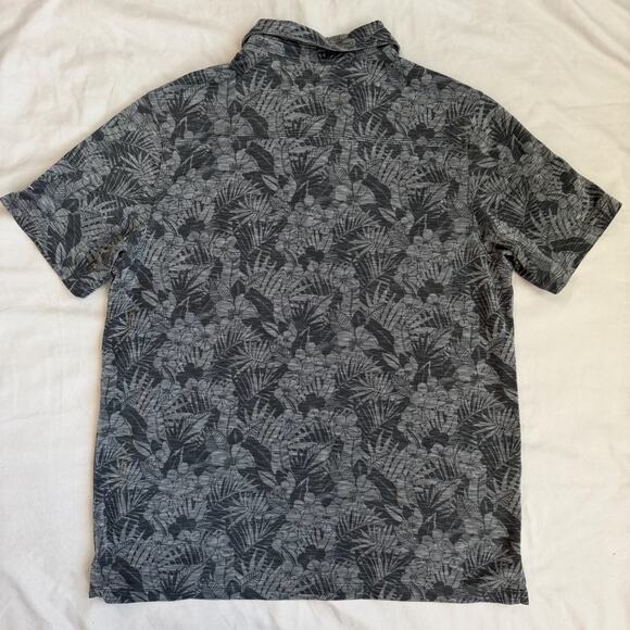 Tommy Bahama Army Black Knights West Point Tropical Print Short Sleeve Polo- M - Picture 2 of 8